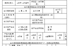 貨物退運情況登記表(模板)